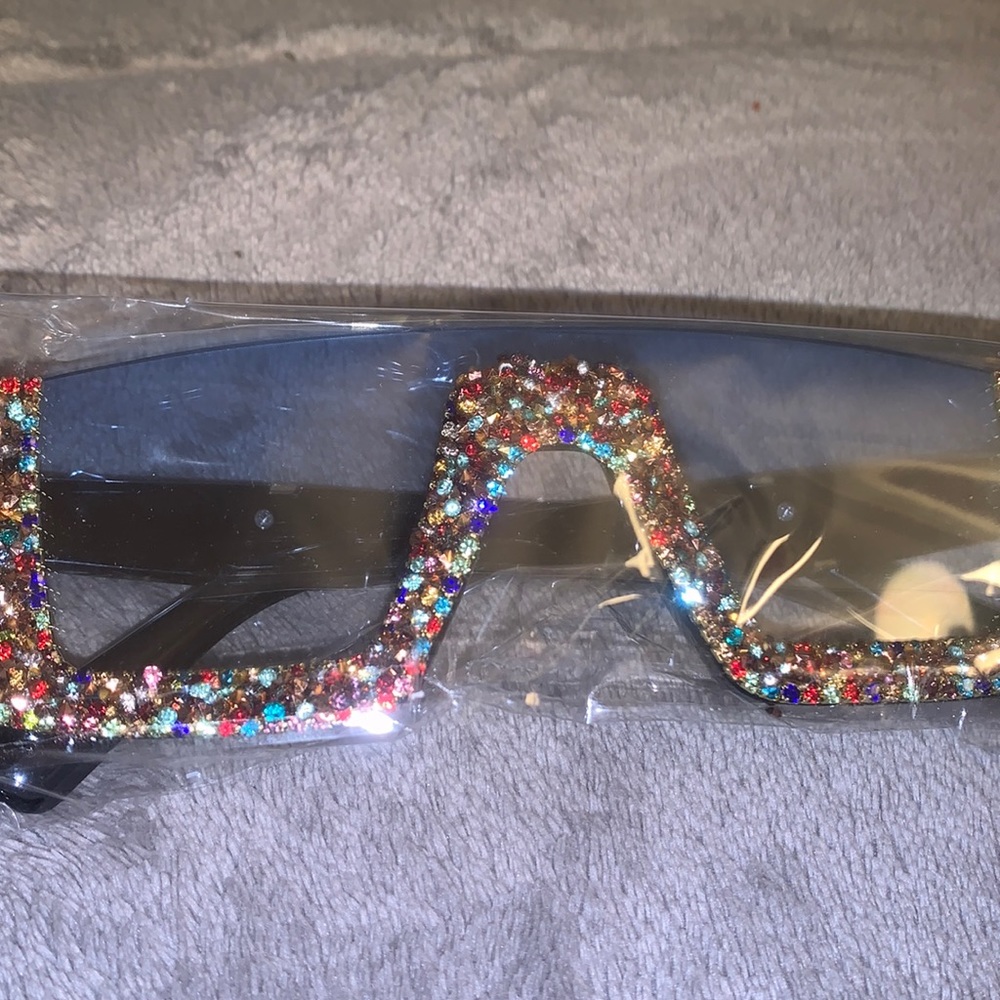 Sparkly Rainbow Flat Top Sunglasses